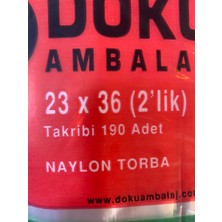 Doku Naylon Torba 2'lik Buz Dolabı Poşeti 1 kg