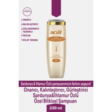 Onarıcı, Kalınlaştırıcı, Gürleştirici Sardunya & Ihlamur Özlü Özel Bitkisel Şampuan - 330 ml