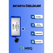 Li-ion Charger Anker Eufy Robovac 35C Robot Süpürge Bataryası (Ultra Mega Yüksek Kapasite) 3200MAH Batarya