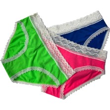 3 lü paket Dantelli Hipster Külot