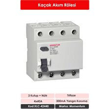 Momentum Kaçak Akım Rölesi 300MA 4X40A XLC-42440