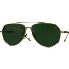 Philippe V N27 Altın Yeşil Unisex Güneş Gözlüğü