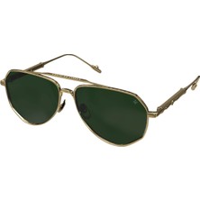 Philippe V N27 Altın Yeşil Unisex Güneş Gözlüğü