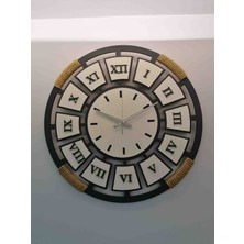 55 cm Çapında Ahşap Duvar Saati