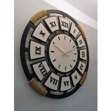55 cm Çapında Ahşap Duvar Saati