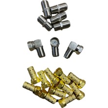 Vwin 10 Adet Gold F Konnektör + 3 Adet L Fiş + 5 Adet F Ara Konnektör, En Çok Aranan Uydu Ekipmanları