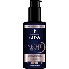 Gliss Night Elixir Yeniden Yapılandırıcı Gece Saç Bakım Serumu