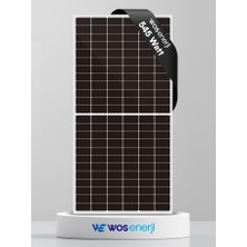 Wos Enerji Güneş Paneli Half Cut 545W Watt Monokristal Perc 144 Hücreli Solar Panel