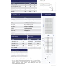 Wos Enerji Güneş Paneli Half Cut 545W Watt Monokristal Perc 144 Hücreli Solar Panel