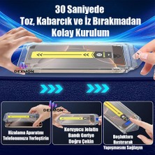 Dexmon Apple iPhone 16 Hayalet Cam Ekran Koruyucu Tam Kaplayan Otomatik Hizalamalı Toz Önleyici Hd