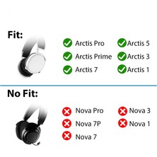 Mrs Toys Arctis 1/3/5/7/9 Yedek Kulak Pedleri, Steelseries Arctis 1/3/5/7/7+/7p+/7p/7p+/7x/7x  +/9/9x/pro/prime Için Örgü Kumaş Kulak Pedleri  (