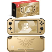 Nintendo Switch Lite Hyrule Edition Özel Sürüm Sıfır Oyun Konsolu Uyumlu