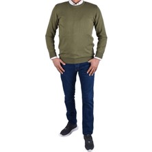 RYM-22920 Bisiklet Yaka Kazak/haki/2xl