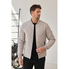 Danger Erkek Bomber Yaka Mont Ceket Taş - 540DNGR