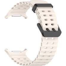Kupa Samsung Galaxy Watch Ultra 47MM Kordon Tırtıklı Tasarım Soft Metal Toka Kordon