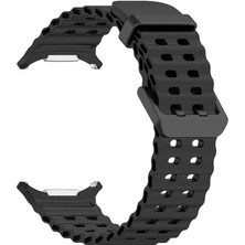 Kupa Samsung Galaxy Watch Ultra 47MM Kordon Tırtıklı Tasarım Soft Metal Toka Kordon