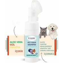 Dr. Lavender Pet Köpük Şampuanı (Aloe Vera-Gül-Papatya) Durulanmayan Sussuz Köpük Şampuanı Fırça