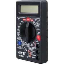 Hiye DT-830D Dijital Multimetre Ölçü Aleti - Siyah Kasa