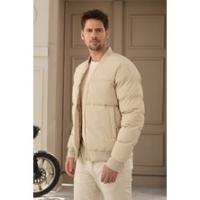 Danger Erkek Bomber Şişme Mont Ekru - 3635DNGR