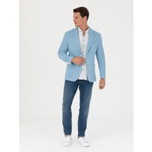 Cacharel Erkek Mavi Slim Fit Spor Ceket 50264750-VR036