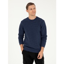 Cacharel Erkek İndigo Regular Fit Bisiklet Yaka Sweatshirt 50296050-VR028