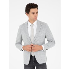 Cacharel Açık Gri Slim Fit Yün Karışımlı Spor Ceket 50290535 VR001