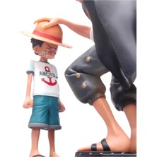 Anime One Piece Luffy & Shanks 17 cm Pvc Figür