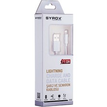 Syrox Apple iPhone Şarj Kablosu Data Kablosu - Syx C02