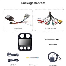 Avgo Jeep Compass 2010-2014 Multimedya Navigasyon Usb Kamera Carplayer