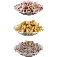 Çifte Kavrulmuş Antep Fıstıklı Karışık Lokum 1 kg Hindistan Cevizli - Narlı - Kadayıflı