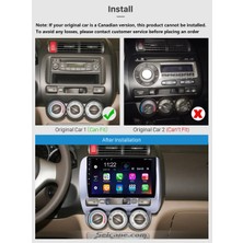 Necvox Honda Jazz/Cıty 2002-2007 Multimedya Navigasyon Usb Kamera Carplayer 6 Ram