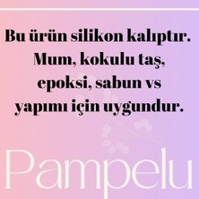 Pampelu Love Yazılı Şekilli Kalp Silikon Sabun Kalıbı