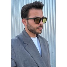 Falan Eyewear Elika Erkek Güneş Gözlüğü Siyah-Yeşil