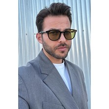 Falan Eyewear Elika Erkek Güneş Gözlüğü Siyah-Yeşil