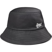 BlackBörk V1 Bucket Sonbahar - 1 Kod Logolu Unisex Bucket Siyah Şapka