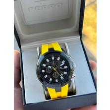 Ferro Iç Fonksiyonları Aktif Silikon Kordon 30 mt Suya Dayanıklı Erkek Kol Saat EF31402-ZN4