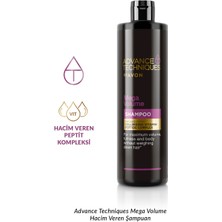 Avon Advance Techniques Mega Volume Hacim Veren Şampuan 400 Ml. Üçlü Set