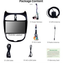 Dvnox Peugeot 206 2002-2010 Multimedya Navigasyon Usb Kamera Carplayer 4 Ram