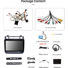 Necvox Vw Touareg 2011-2017 Multimedya Navigasyon Usb Kamera Carplayer 4 Ram