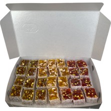 Karışık Rulo Lokum 1 kg Antep Fıstıklı - Fındıklı - Narlı