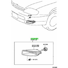 Depo Sis Lambası Corolla 99-00 Duysuz Ön Sol (Oem No: 81210-12150)