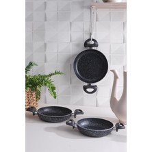 Znp Home Comfort | Sahan Seti Granit 3lü Sahan Tavası 18-20-22 cm