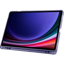 Voyo Samsun Galaxy Tab S10 + Plus Kılıf Standlı Kapaklı Kalem Bölmelli Silikonlu Kırılmaz