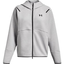 UNDER ARMOUR Unstoppable Fleece FZ 1379842-011 Kadın Gri  Spor Sweatshirt