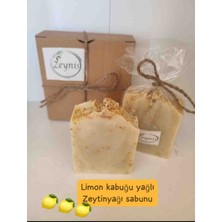 Zeynis Zerdeçallı Limon Kabuğu Yağlı Zeytinyağlı Sabun (1 Adet), El Yapımı Doğal Limon Yağı Sabunu