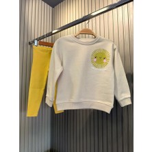 Tios Trend Güneş Baskılı Sweatshirt Alt 2'li Takım