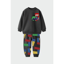 Tios Trend LEGO Baskılı Sweatshirt Alt 2'li Takım