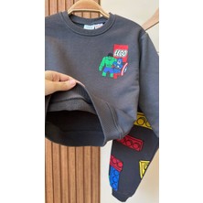 Tios Trend LEGO Baskılı Sweatshirt Alt 2'li Takım