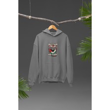 Nulivez Filistin Tasarımı Baskılı Yüksek Kalite Kapüşonlu Kanguru Cepli Unisex Oversize Sweatshirt