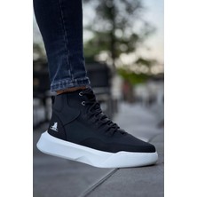 Aradım Taradım BA0318 Bağcıklı Erkek Yüksek Taban Beyaz Taban Spor Bot